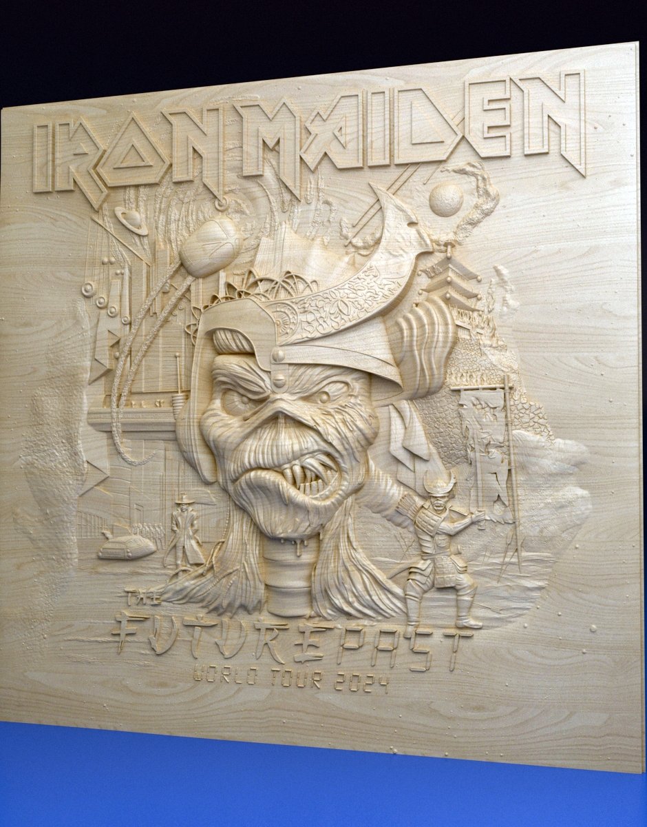 Iron Maiden – The Future Past World Tour 2024 – Bas Relief for CNC